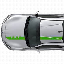 Jeu d'autocollants en vinyle pour bandes personnalisées de capot et de toit pour Subaru BRZ_3