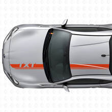 Jeu d'autocollants en vinyle pour bandes personnalisées de capot et de toit pour Subaru BRZ_4