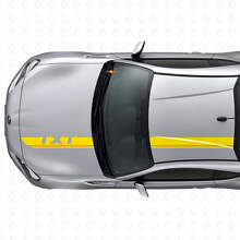 Jeu d'autocollants en vinyle pour bandes personnalisées de capot et de toit pour Subaru BRZ_5