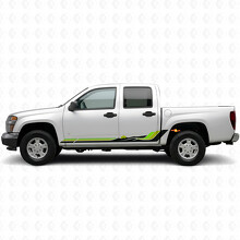 Bandes vinyles rétro vague montagne pour portes et bas de caisse pour Chevrolet Colorado 1re génération 2004-2012_3