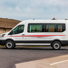 Ford Transit Stripes Portes latérales Graphiques Sticker Decal en vinyle 2
 2