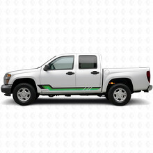 Bandes Vinyles Rétro Parallèles pour Portières et Bas de Caisses pour Chevrolet Colorado 1ère Génération 2004-2012_3