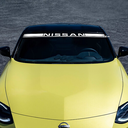 Autocollant de décalcomanie à rayures de pare-brise pour Nissan Z Sport
