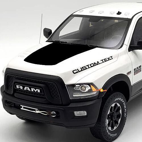Kit de Décalcomanies en Vinyle pour Capot avec Texte Personnalisé et Effet Blackout pour Dodge Ram 2500