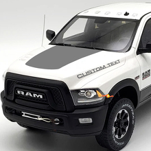 Kit de Décalcomanies en Vinyle pour Capot avec Texte Personnalisé et Effet Blackout pour Dodge Ram 2500_3