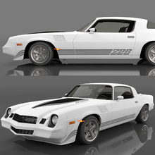 Kit de bandes d'autocollants rétro de décalcomanies vintage pour 1980 1981 Chevrolet Camaro Z28
 2