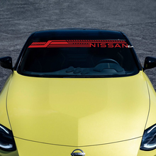 Autocollant de décalcomanie à rayures pour le pare-brise pour Nissan
 3