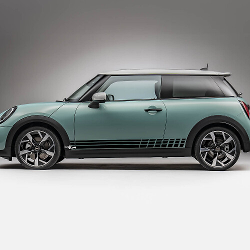 Bandes de course latérales autocollantes pour Mini Cooper S
