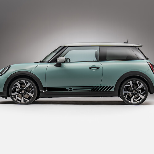 STRIPES DE RACHING SIRMIÈRE DÉCALAGE GRAPHIQUE POUR Mini Cooper S
