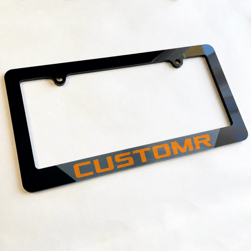 Tremor Style Orange CustomR Lettering US Format — Cadre de plaque (universel)