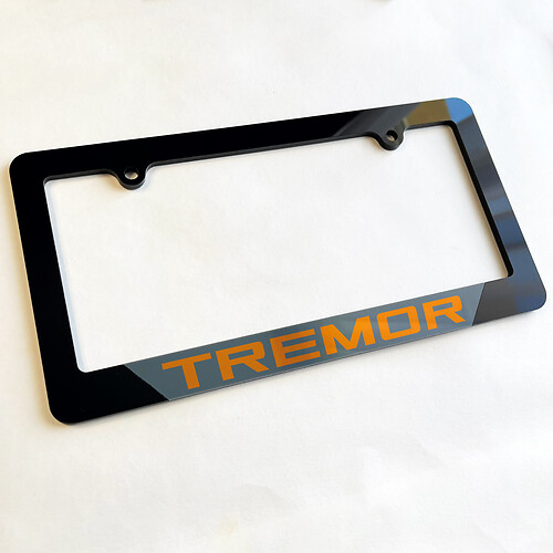 Couvercles de plaque d'immatriculation du véhicule Frames Décor de véhicule ajustées à Ford F150 Tremor
