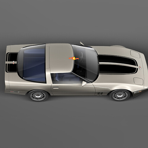 Hotage avant et bandes de course arrière pré-coupe pour Chevrolet Corvette C4 Sport 1984 - 1996
