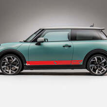 Kit d'autocollants graphiques de bandes latérales géométriques pour Mini Cooper S 3