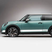 Autocollant graphique bandes logo Side Racing pour Mini Cooper S 2