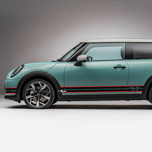 Autocollant Décalcomanie Graphique Bandes Latérales de Course pour Mini Cooper S