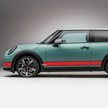 Racing latéral 2 couleurs rayures décalque graphique pour mini Cooper s
 3