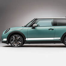 Autocollant décalcomanie de bandes graphiques logo Side Racing pour Mini Cooper S 2