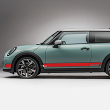 Racing latéral 2 couleurs rayures de décalage graphique pour mini Cooper s 2
 3