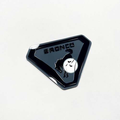 Badges Bronco Fender Tailgate Emblem 3D Badge
