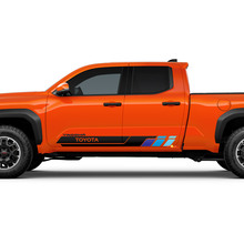 Portes latérales Rocker Stripes Stickers en vinyle Stickers Decal Kit pour Toyota Tacoma
 2