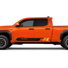 Kit d'autocollants en vinyle à bandes latérales style rétro pour Toyota Tacoma_3