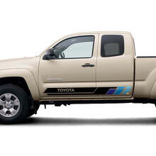 Kit d'autocollants en vinyle à bandes latérales style rétro pour Toyota Tacoma_5