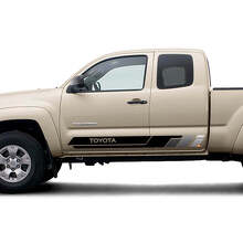 Kit d'autocollants en vinyle à bandes latérales style rétro pour Toyota Tacoma_6