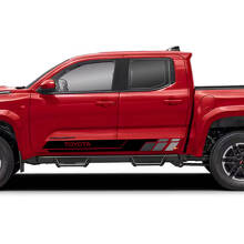 Kit d'autocollants en vinyle à bandes latérales style rétro pour Toyota Tacoma_7