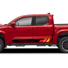 Portes latérales Rocker Stripes Stickers en vinyle Stickers Decal Kit pour Toyota Tacoma
 8