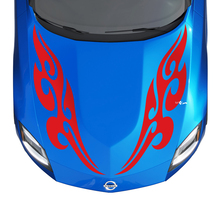 Hood Tribal Flames Stripe Decal Kit pour Nissan Z Sport
 3