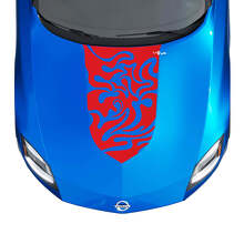 Hood Tribal Flames Stripe Decal Kit pour Nissan Z Sport
 3