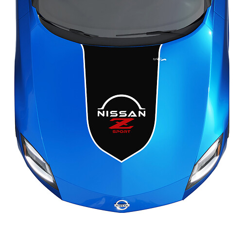 Hood Accent Stripe Decal Kit pour Nissan Z Sport
