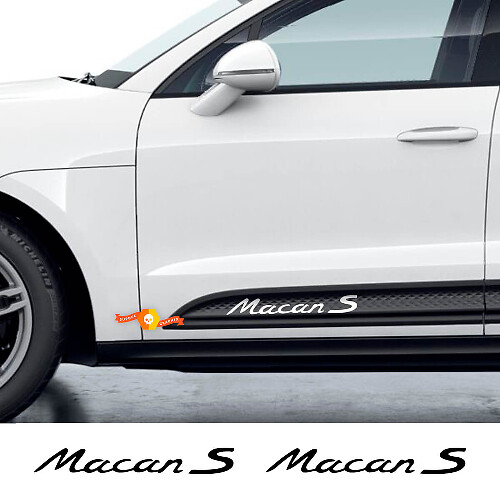 Kit d'autocollants en vinyle pour porte latérale Macan S pour Porsche Macan