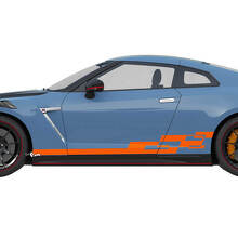 Kit de décalcomanie graphiques à carreaux latéraux pour Nissan GT-R
 3