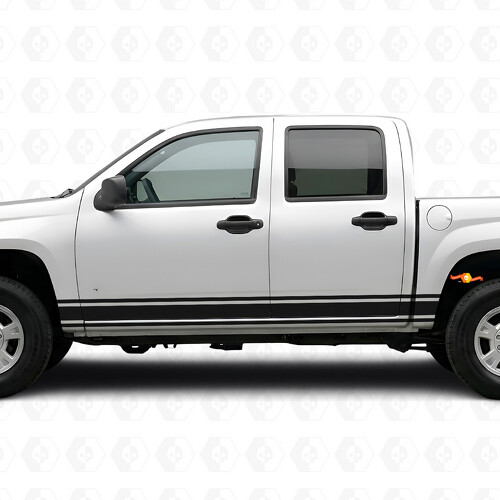 Bandes vinyles fines pour portière et flanc de caisse Chevrolet Colorado 1ère génération 2004-2012