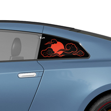 Fenêtre arrière latérale Kit d'autocollants de décalages graphiques de style japon pour Nissan GT-R
 2