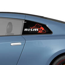 Fenêtre arrière latérale Kit d'autocollants graphiques de style NISMO KIT pour Nissan GT-R
 2