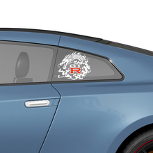 Fenêtre arrière latérale Kit d'autocollants graphiques de style NISMO KIT pour Nissan GT-R
 2