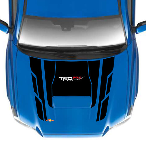 Autocollants de décalcomanie en vinyle TRD Pro Hood Fit à Toyota Tacoma

