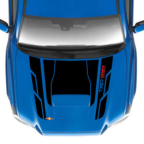 TRD 4X4 HOTS ROAD HOOD Vinyl Decal Stickers Fit à Toyota Tacoma

