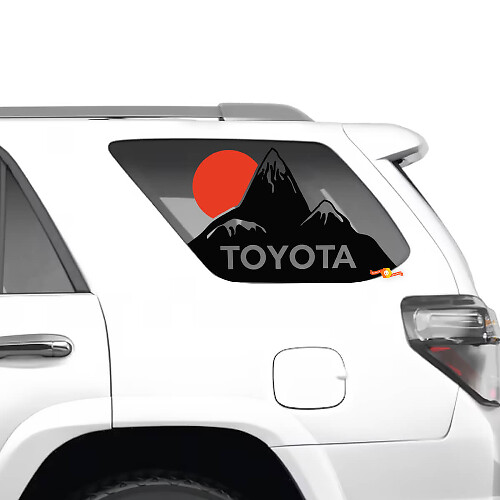 Saut-fenêtres des quarts de fenêtre Sunset Vinyl Stickers Decal Kit pour Toyota 4Runner
