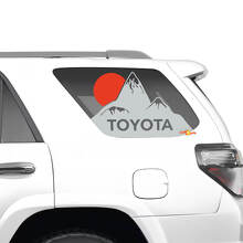 Saut-fenêtres des quarts de fenêtre Sunset Vinyl Stickers Decal Kit pour Toyota 4Runner
 3