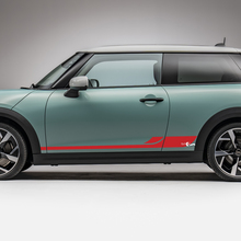 Secraire de course latérale L Stripes Graphics Decal pour Mini Cooper S
 3