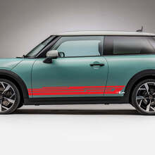 Autocollants graphiques de bandes de course latérales géométriques 3 pour Mini Cooper S 3