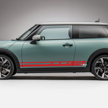 Saut-autocarte graphique des rayures de course latérale pour Mini Cooper S
 3
