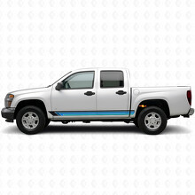 Bandes vinyles vintage pour portes et bas de caisse pour Chevrolet Colorado 1ère génération 2004-2012_2