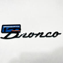 Brronco Sasquatch Fender Badges Tailgate Emblem 3d Badge Black vs Blue
 2
