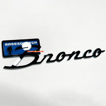 Brronco Sasquatch Fender Badges Tailgate Emblem 3d Badge Black vs Blue
 3