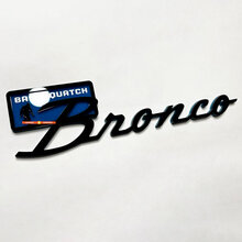 Brronco Sasquatch Fender Badges Tailgate Emblem 3d Badge Black vs Blue
 6