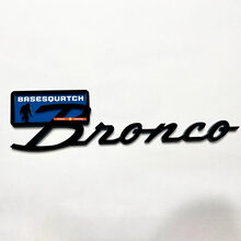 Brronco Sasquatch Fender Badges Tailgate Emblem 3d Badge Black vs Blue
 7